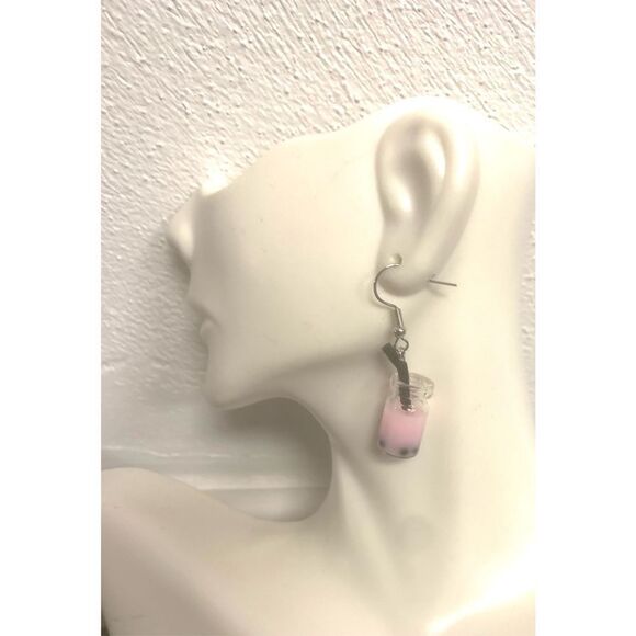Boba Tea Statement Earrings - Picture 1 of 2